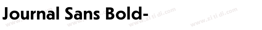 Journal Sans Bold字体转换 Journal Sans Bold字体转换